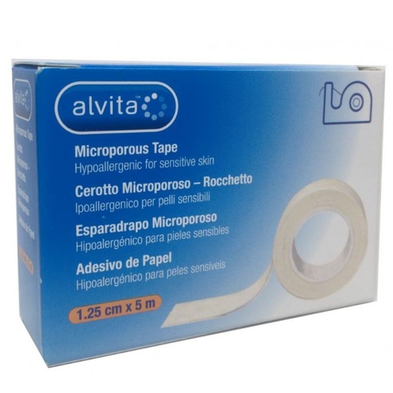 ALVITA ESPARADRAP MICROPORÓS 1.25cmX5m