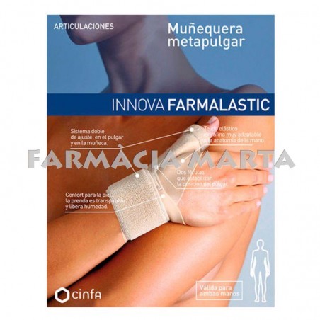 FARMALASTIC INNOVA MUÑEQUERA METAPULGAR T-2