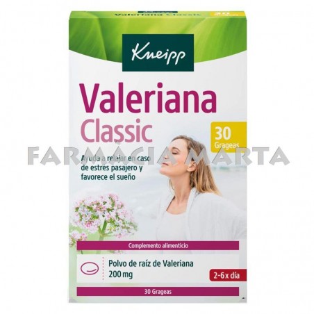 VALERIANA CLASSIC KNEIPP 30 DRAGEAS