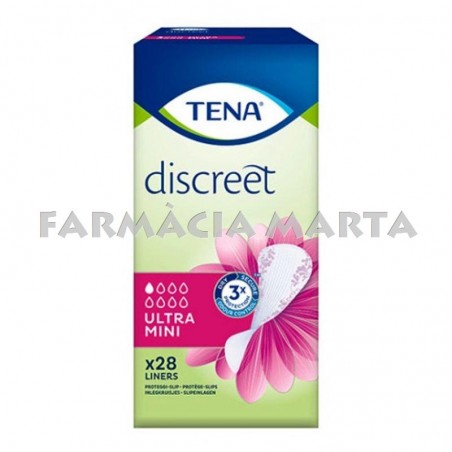 TENA LADY DISCREET ULTRA MINI (1*) 28 UNITATS