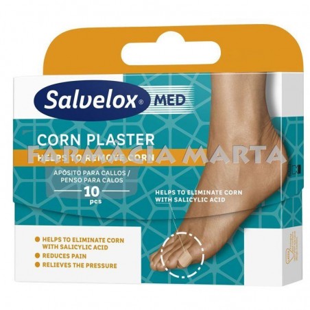 SALVELOX MED CORN PLASTER CALLOS 10 UNITATS