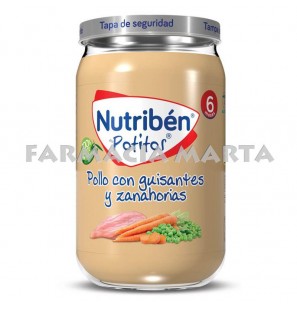 NUTRIBEN POLLO GUISANTES ZANAHORIA 235 GR