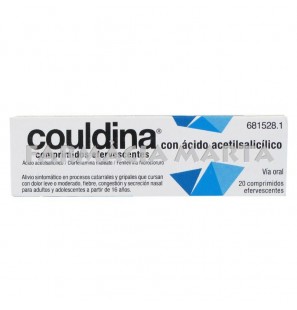 COULDINA ÁCIDO ACETILSALICILICO 20 COMPRIMITS EFERVESCENTS