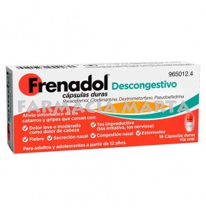 FRENADOL DESCONGESTIVO 16 CAPSULES DURES