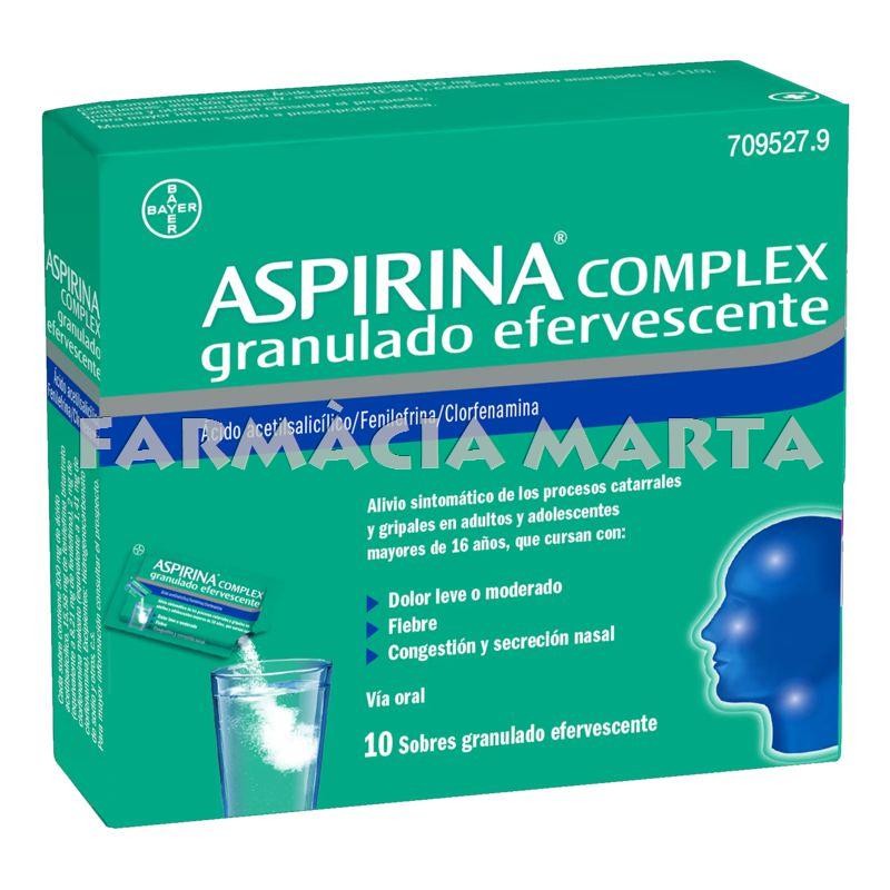 ASPIRINA COMPLEX GRANULAT EFERVESCENTE 10 SOBRES