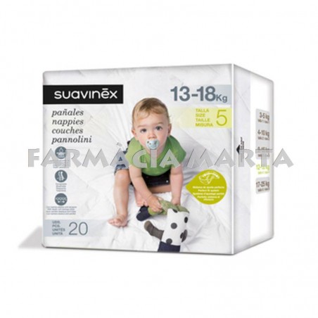 SUAVINEX PAÑAL 13-18 KG TALLA-5 20 UNIDADES