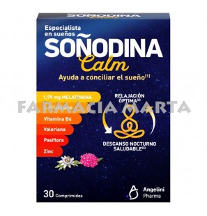 SOÑODINA MELATONINA TRI / CALM 30 COMPRIMITS