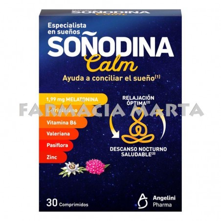 SOÑODINA MELATONINA TRI / CALM 30 COMPRIMITS