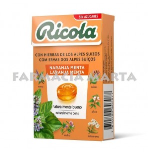 RICOLA NARANJA MENTA CARAMELS  50 GR