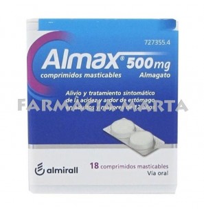 ALMAX 500 MG 18 COMPRIMITS MASTICABLES