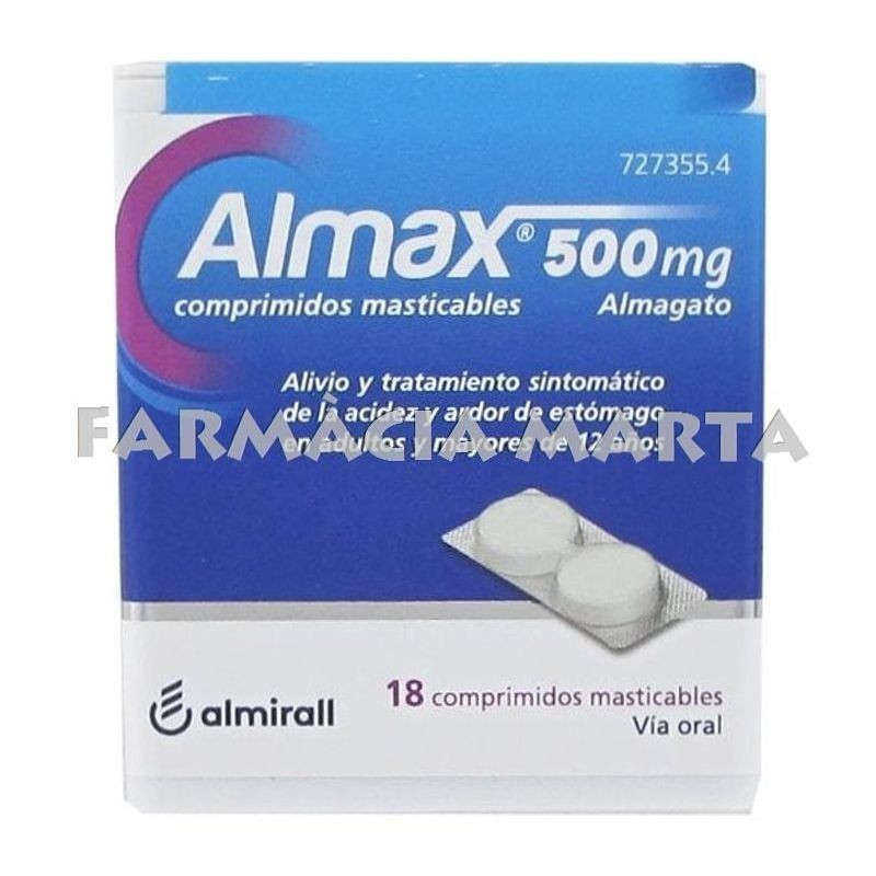 ALMAX 500 MG 18 COMPRIMITS MASTICABLES