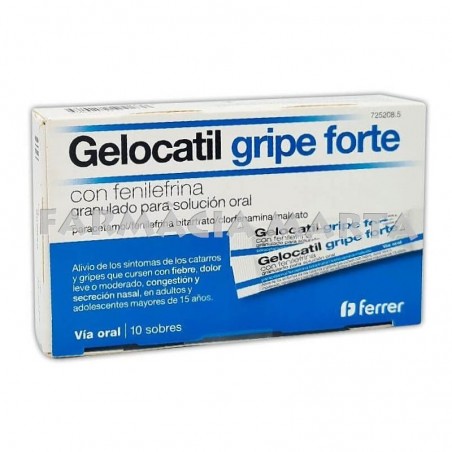 GELOCATIL GRIPE FORTE 10 SOBRES