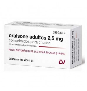 ORALSONE ADULTOS 2,5 MG 12 COMPRIMITS