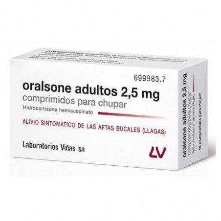 ORALSONE ADULTOS 2,5 MG 12 COMPRIMITS