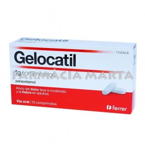 GELOCATIL 1 GR 10 COMPRIMITS