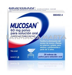 MUCOSAN 60 MG 20 SOBRES