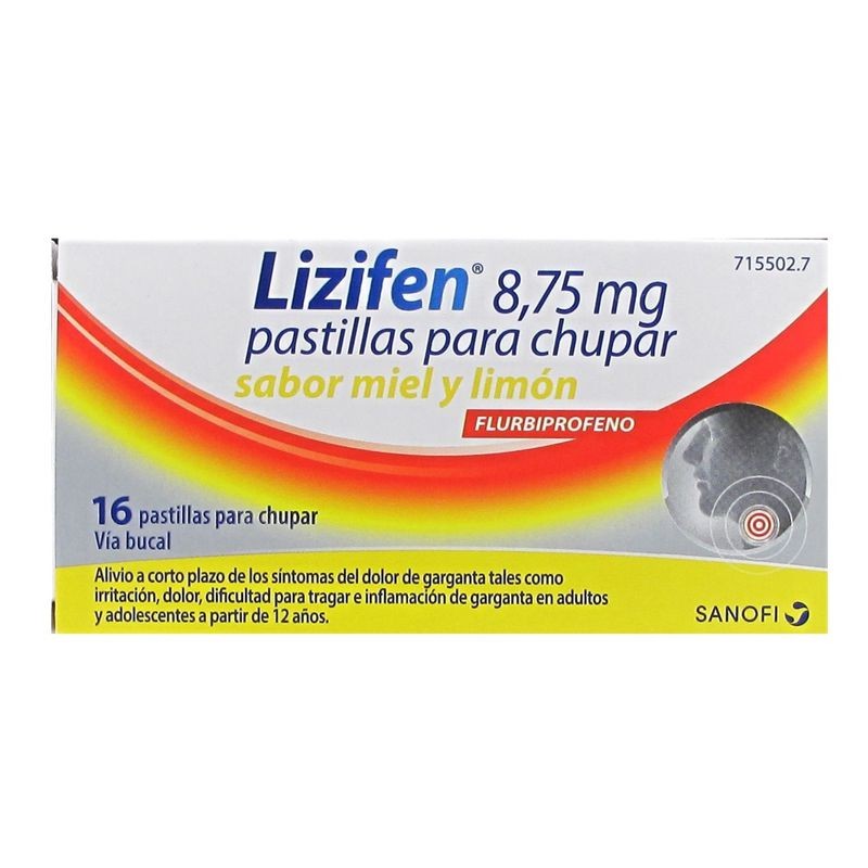 LIZIFEN 8,75 MG MIEL LIMÓN 16 PASTILLES XUPAR