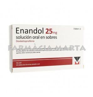 ENANDOL 25 MG SOLUCIÓ ORAL 10 SOBRES 10 ML