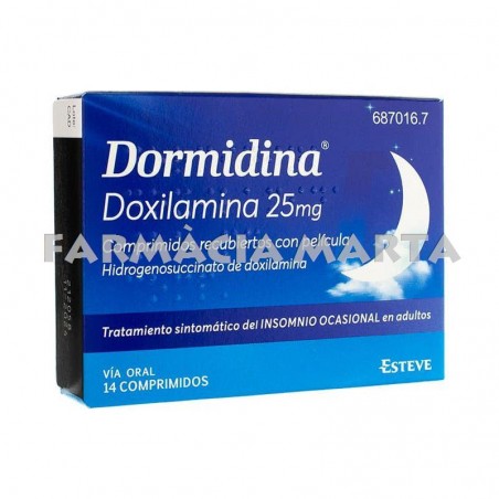 DORMIDINA 25 MG 14 COMPRIMITS