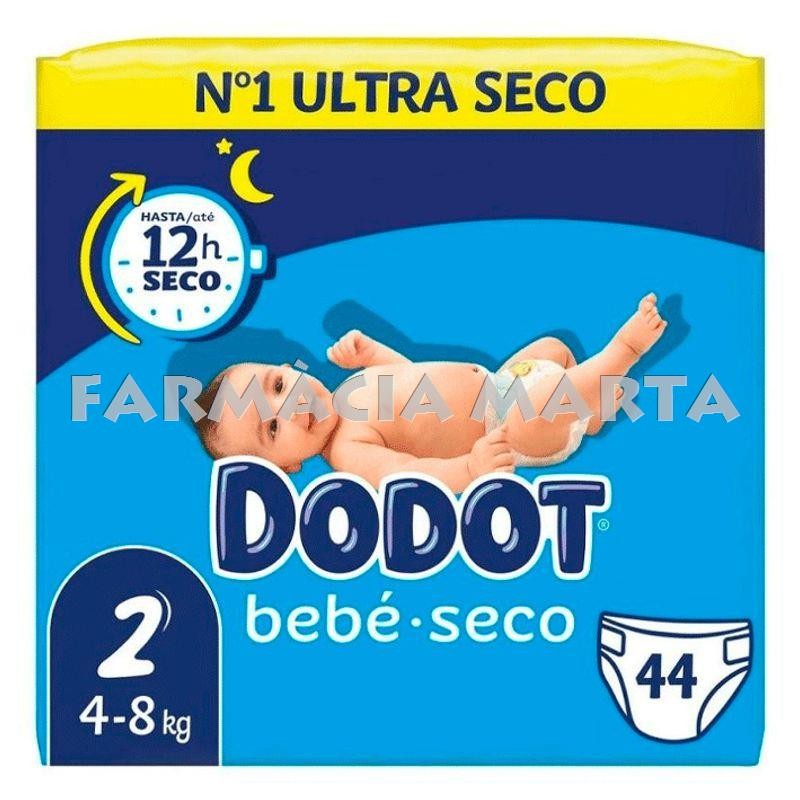 DODOT PAÑAL INFANTIL T2 ULTRA SECO 4-8 KG 44 UNITATS