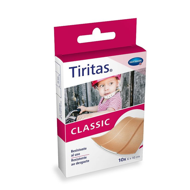 TIRITAS CLASSIC APÒSITO ADHEUVO 1mX6cm 10 TIRES