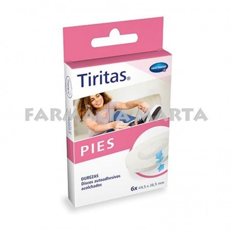 TIRITAS PIES DUREZAS 6 UNITATS