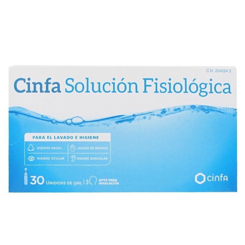 SOLUCIÓ FISIOLÒGICA CINFA 30 UNIDOSIS 5 ML