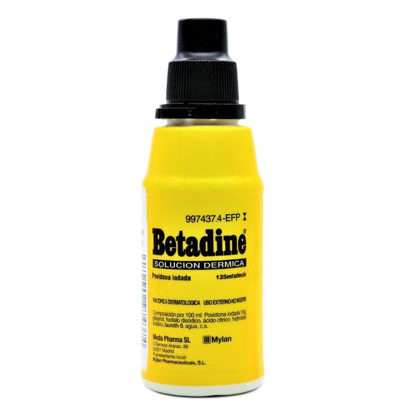 BETADINE SOLUCIÓN CUTÁNEA 100 MG/ML 125 ML