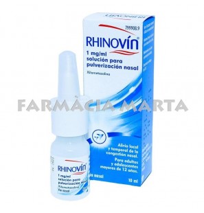 RHINOVIN 1 MG/ML PULVERITZADOR NASAL 10 ML