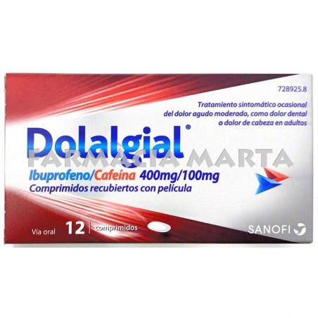 DOLALGIAL IBUPROFE CAFEINA 400 MG/100 MGR 12 COMPRIMITS