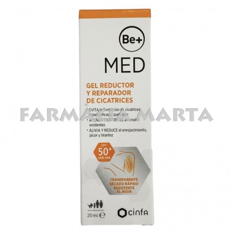 BE+ MED GEL REDUCTOR REPARADOR CICATRIUS SPF50+ 20 ML