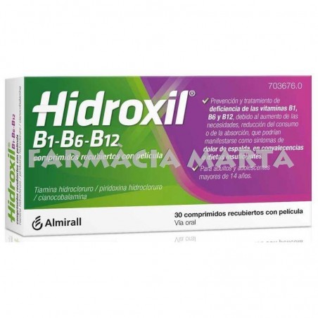 HIDROXIL B1-B6-B12 30 COMPRIMITS RECOBERTS