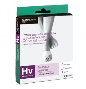 FARMALASTIC FEET PROTECTOR HALLUX VALGUS (GALINDÓ) T-P UNA UNITAT