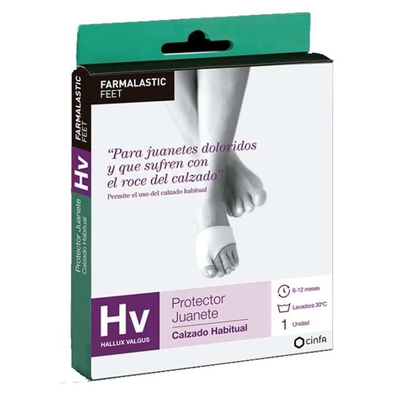 FARMALASTIC FEET PROTECTOR HALLUX VALGUS (GALINDÓ) T-P UNA UNITAT