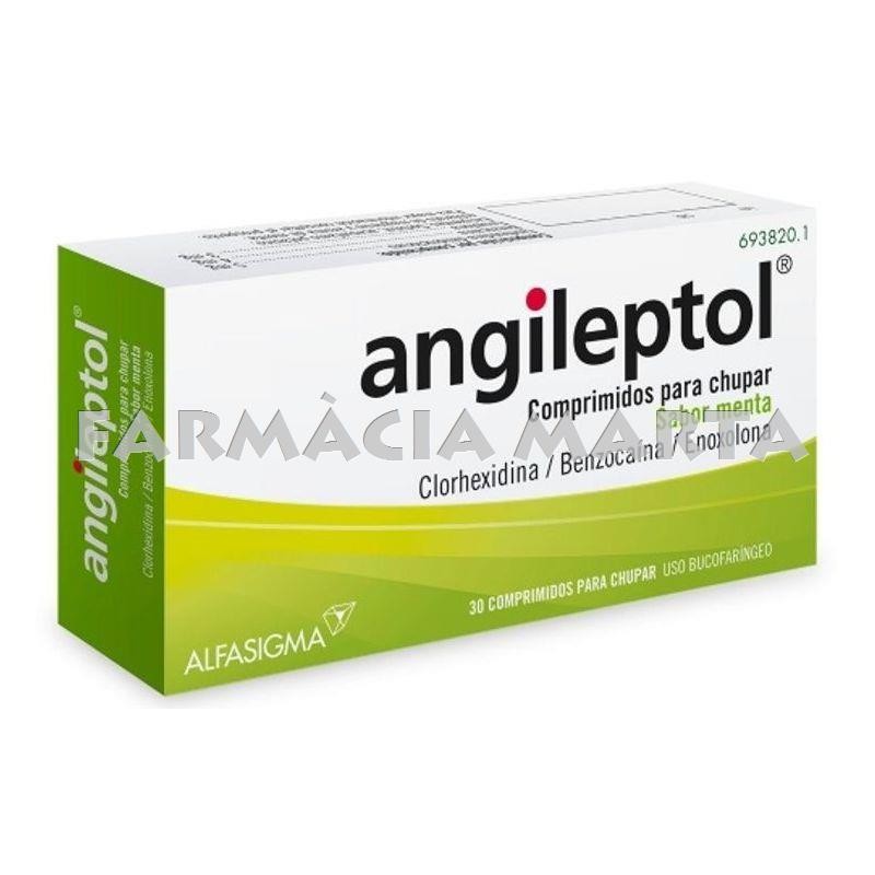 ANGILEPTOL MENTA 30 COMPRIMITS