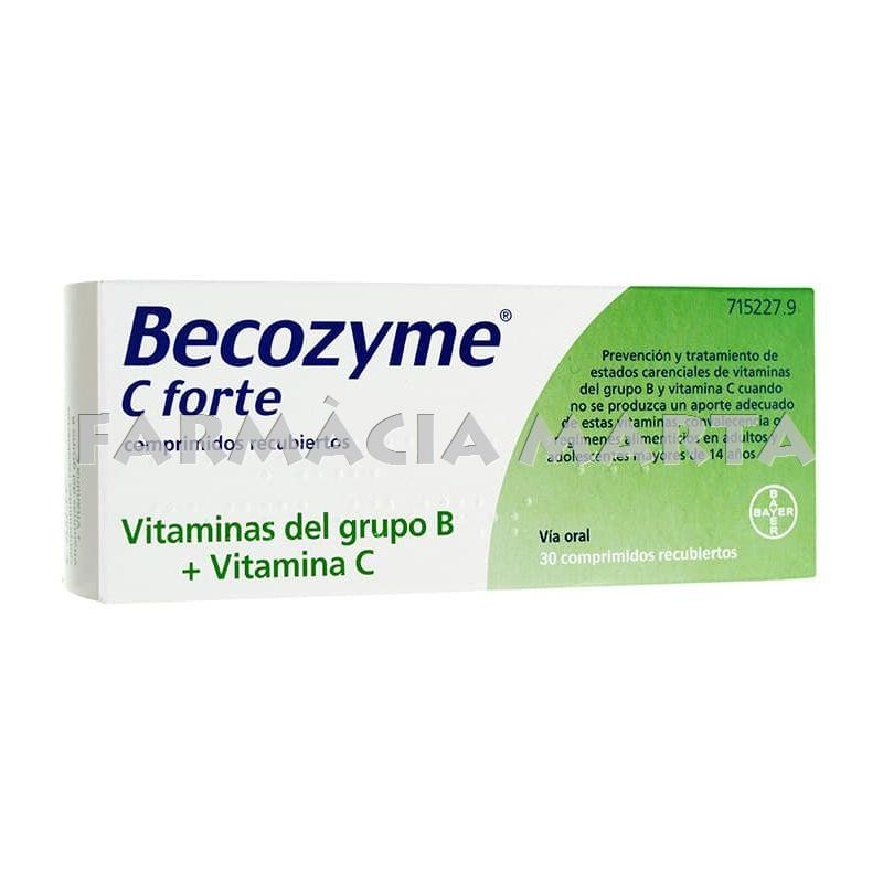 BECOZYME C FORTE 30 COMPRIMITS RECOBERTS