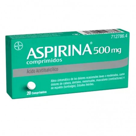 ASPIRINA 500 MG 20 COMPRIMITS