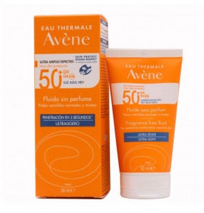 AVENE SOLAR FLUIDO SIN PERFUME SPF50+ 50 ML