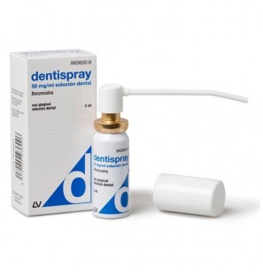 DENTISPRAY 50 MG/ML AEROSOL SOLUCIÓ BUCAL 5 ML