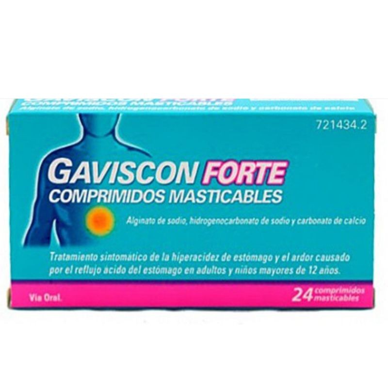 GAVISCON FORTE 24 COMPRIMITS MASTICABLES