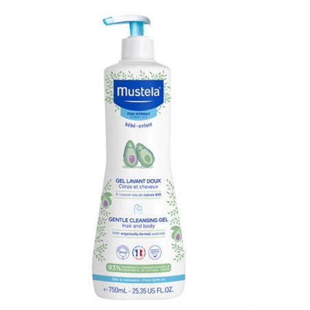 MUSTELA GEL DE BAÑO SUAVE 750 ML