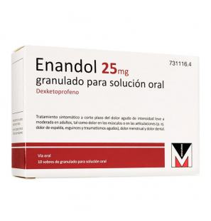 ENANDOL 25 MG GRANULAT 10 SOBRES