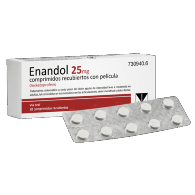 ENANDOL 25 MG 10 COMPRIMITS