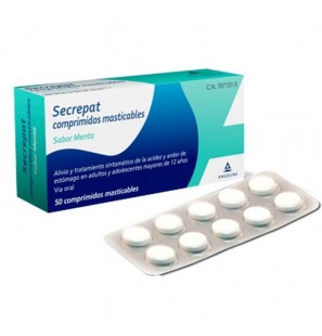 SECREPAT MENTA 50 COMPRIMITS MASTICABLES