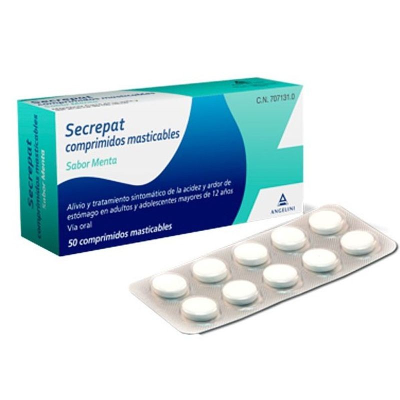 SECREPAT MENTA 50 COMPRIMITS MASTICABLES