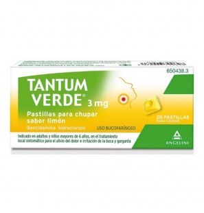 TANTUM VERDE LIMÓN 20 PASTILLES