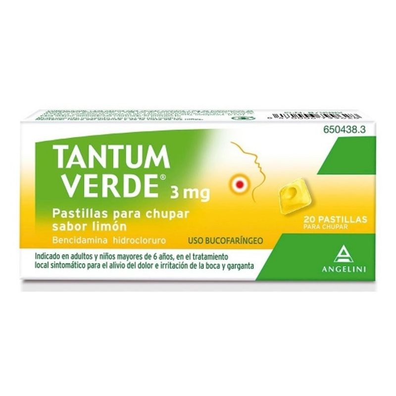 TANTUM VERDE LIMÓN 20 PASTILLES