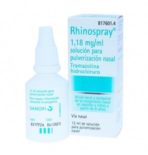 RHINOSPRAY 1,18 MG/ML PULVERITZADOR 12 ML