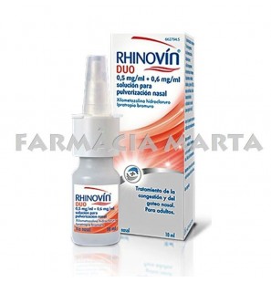 RHINOVIN DUO 0.5MG/ML + 0.6MG/ML PULVERITZADOR NASAL 10 ML