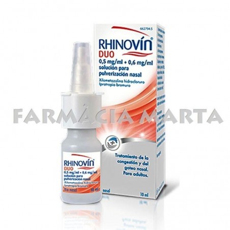 RHINOVIN DUO 0.5MG/ML + 0.6MG/ML PULVERITZADOR NASAL 10 ML